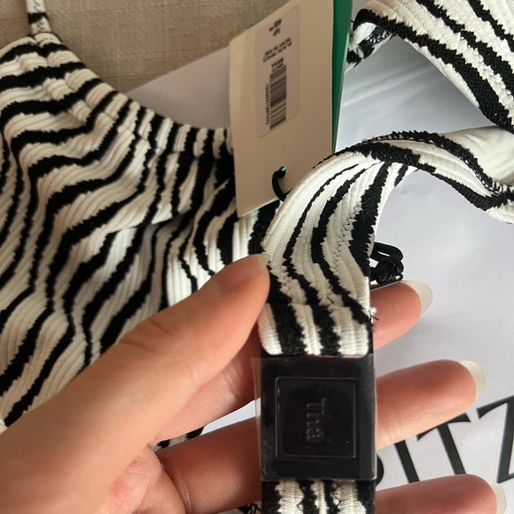 Zebra swim top, small, NWT - Picture 3 of 4